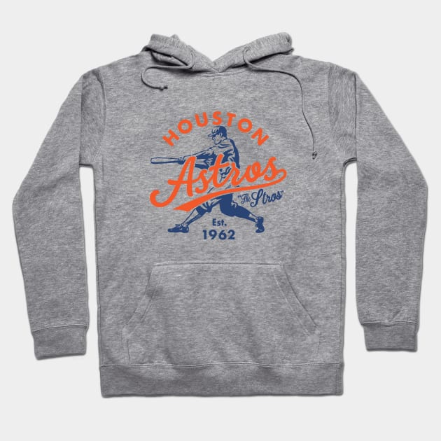 Old Style Houston Astros 3 by Buck Tee Hoodie by Buck Tee